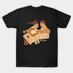 Don Camillo and Peppone Illustration - Fernandel T-Shirt